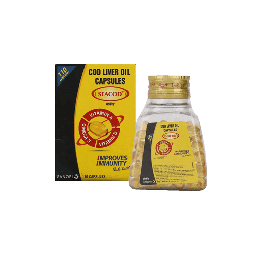 Capsules d'huile de foie de morue Seacod (Omaga 3)