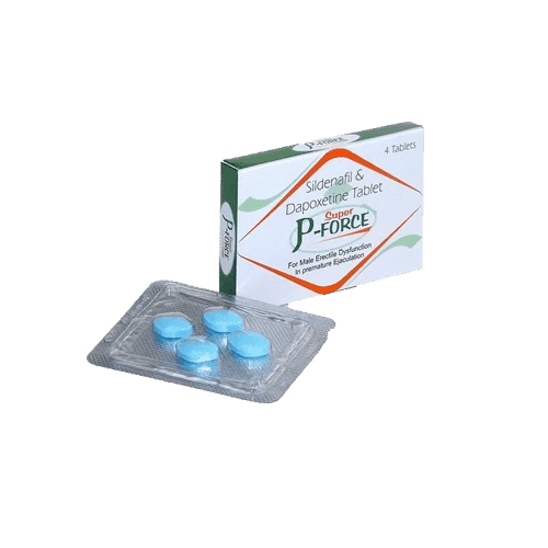 Comprimé de Super P-Force contenant Sildenafil et Dapoxetine pour traiter la dysfonction érectile et l’éjaculation précoce